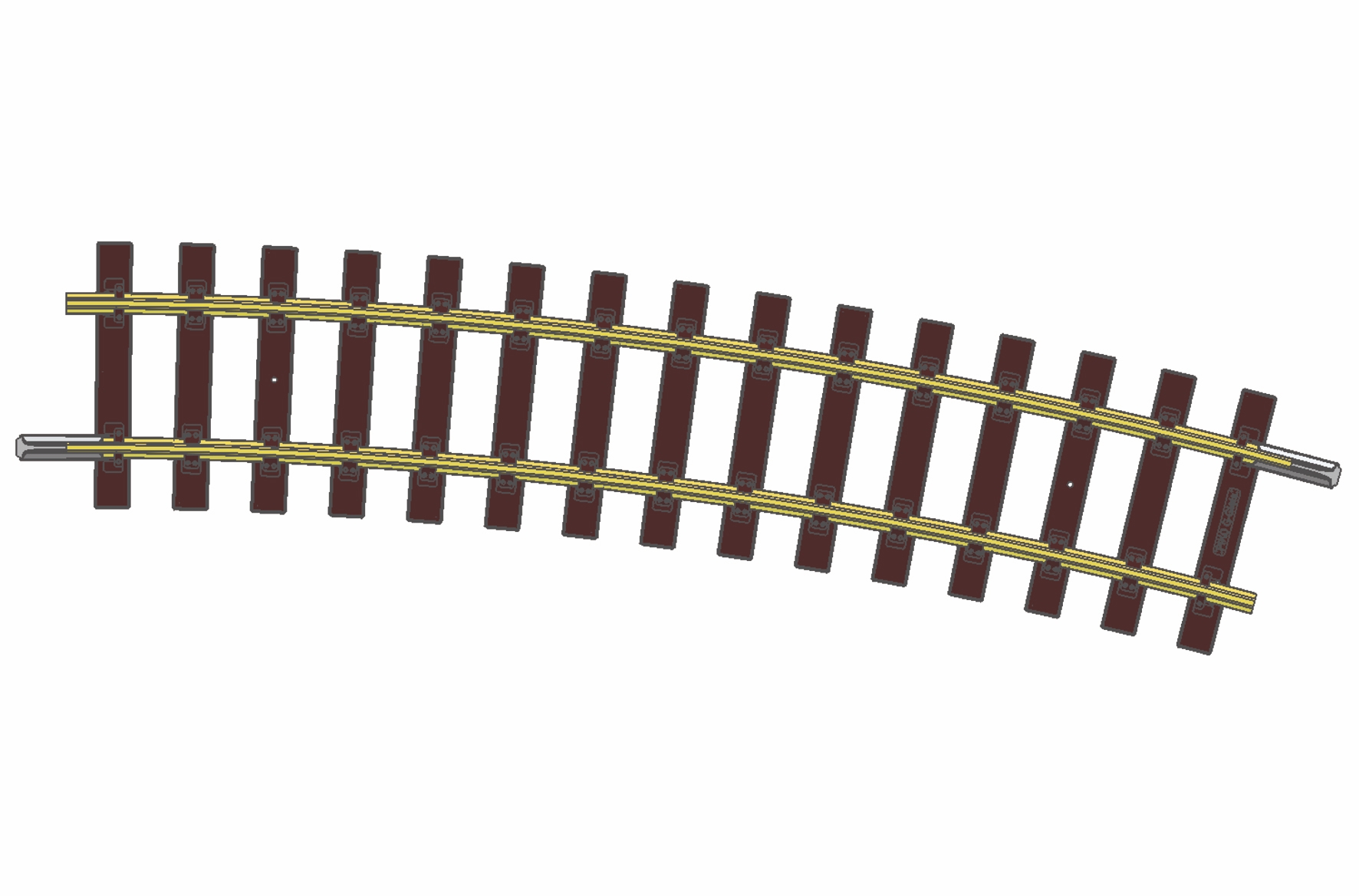 35217 R7弯轨 15° (半径1565mm)